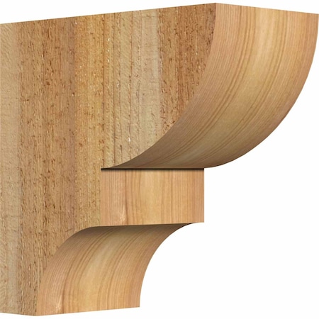 Ekena Millwork Ridgewood Rough Sawn Corbel, Western Red Cedar, 4"W x 8"D x 8"H COR04X08X08RID00RWR